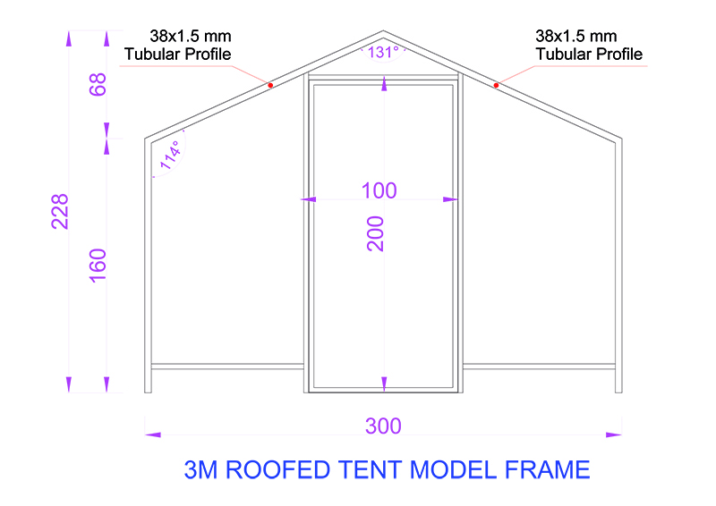 Gulecyuz Tent Roofed Model 3M